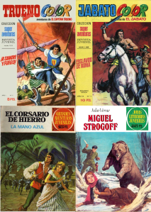 Portades 'Antonio Bernal per a El Capitán Trueno, El Jabato, El Corsario de Hierro i Joyas Literarias Juveniles