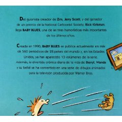 Contraportada del còmic Adivina quien no ha hecho la siesta, on es veu el nen petit bramant