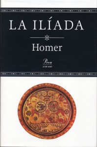 Portada de la Ilíada, traduïda per Manuel Balasch. Edicions Proa, 1997.